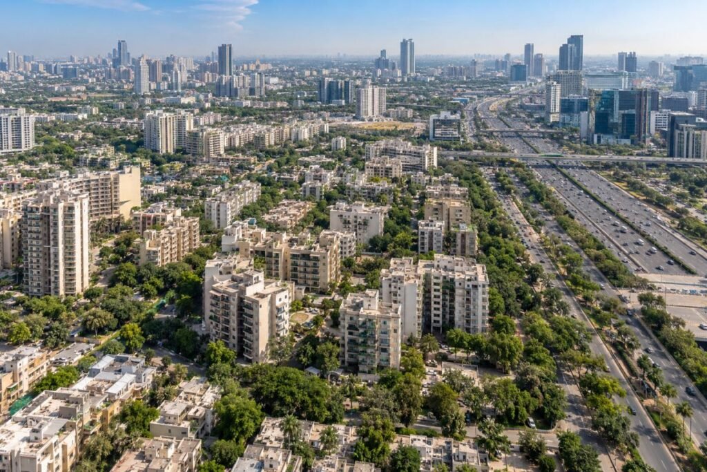 Sector 31 Gurugram residential area near NH-48 and central Gurugram