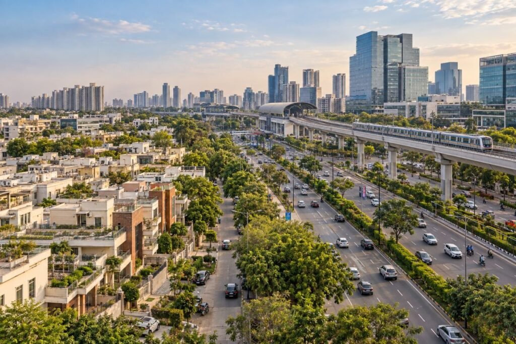 Sector 41 Gurugram connectivity metro NH 8 and major roads