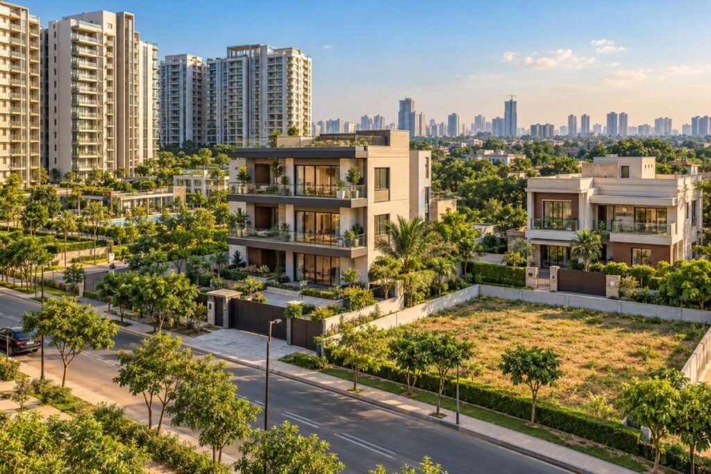 Property types in Sector 41 Gurugram apartments builder floors houses and plots