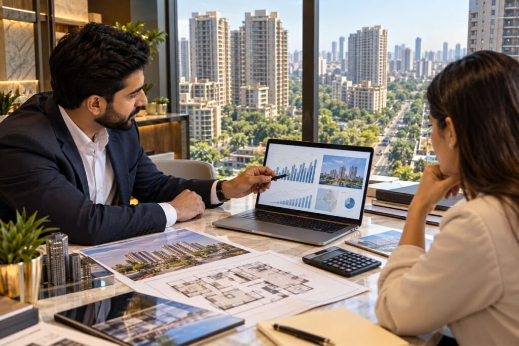 Sector 42 Gurugram property prices and luxury apartment market