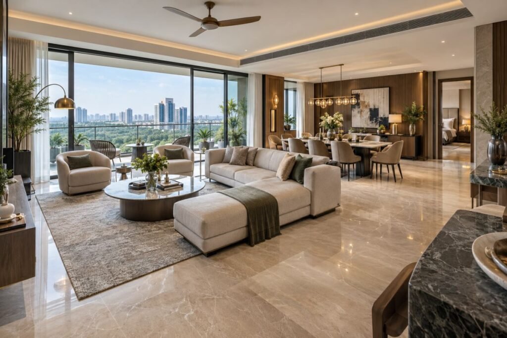 Signature Global Titanium 3.5 BHK 4.5 BHK luxury apartment interior