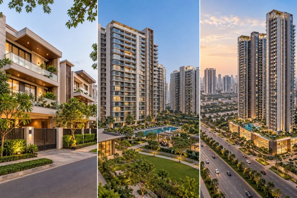 Smart home properties Gurugram price comparison by residential segment