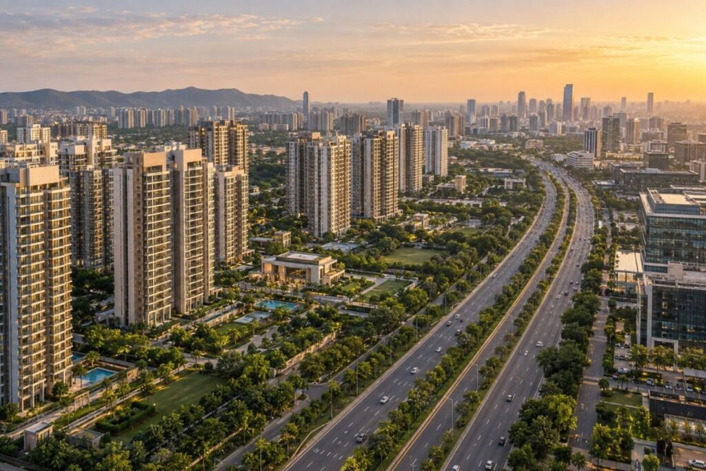 New Gurugram SPR residential towers and infrastructure