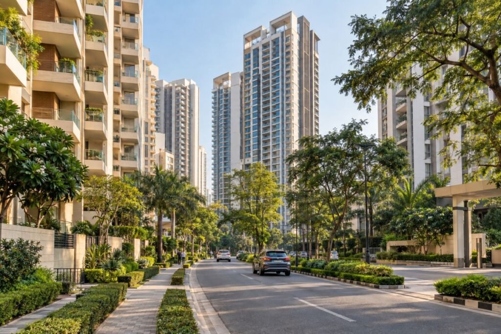 Central Gurugram residential projects and apartment buildings