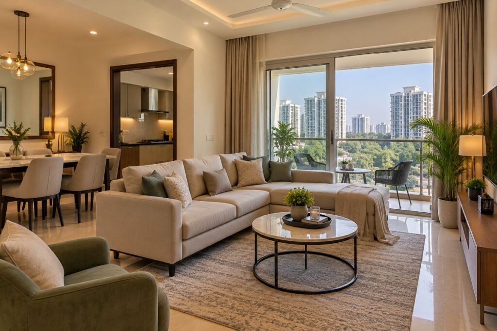 Modern Gurugram apartment for NRI rental investment and remote property management