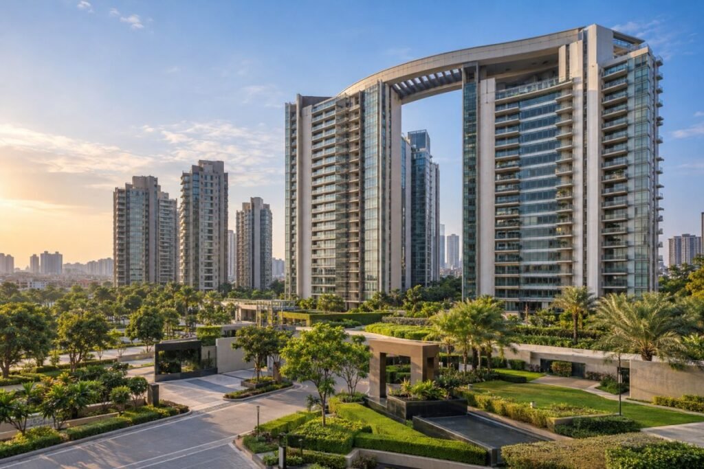 Properties in Sector 58 Gurugram with premium residential towers and landscaped surroundings