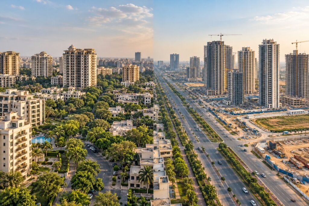 Sector 56 vs Golf Course Extension Road property comparison