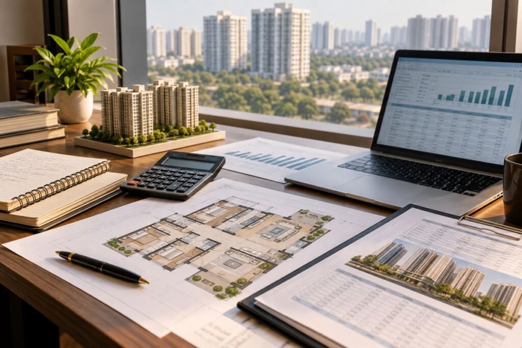 Property investment analysis for residential properties in Southern Peripheral Road Gurugram.