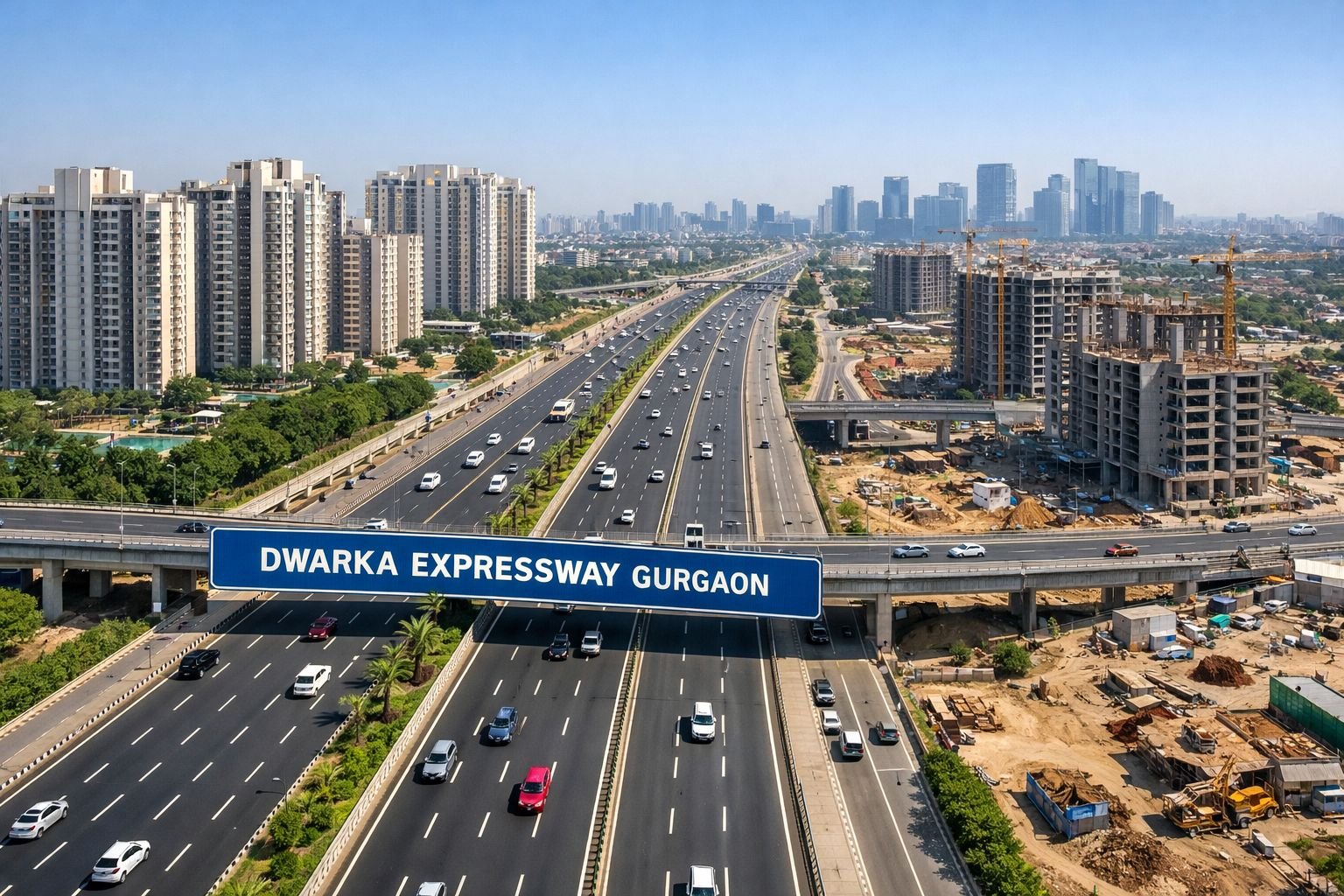 Dwarka Expressway Gurgaon real estate corridor with residential developments and infrastructure