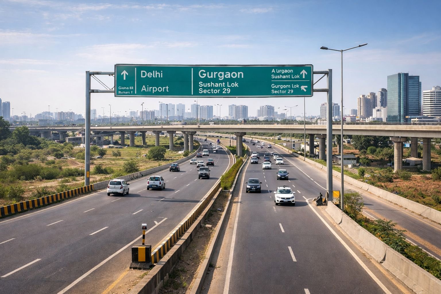 NH-48 highway connectivity near New Gurgaon residential sectors