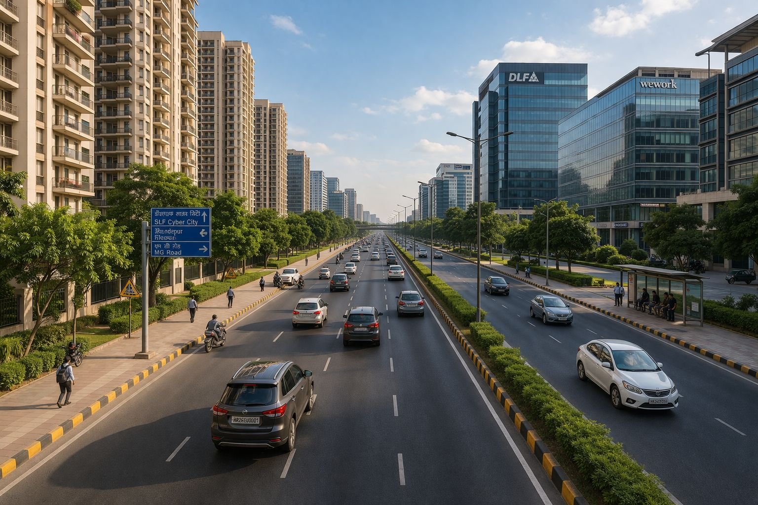 SPR Road Gurgaon connectivity roads infrastructure view